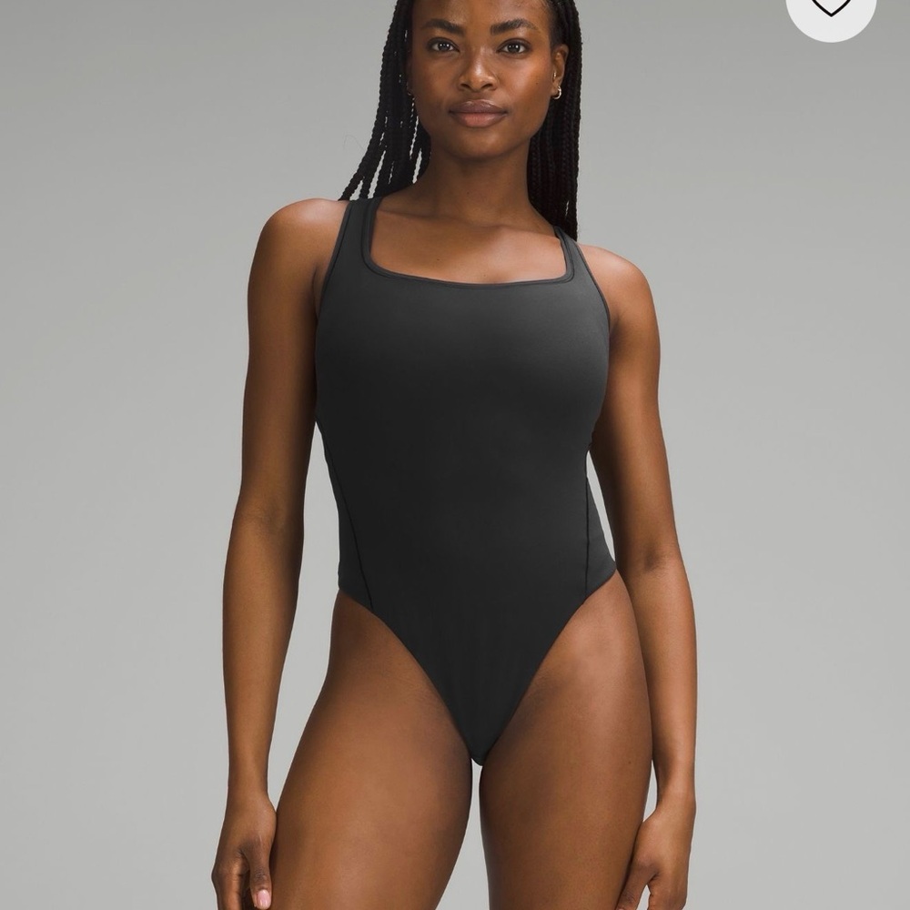 Lululemon Wundermost Ultra-Soft Nulu Square-
Neck Sleeveless Bodysuit